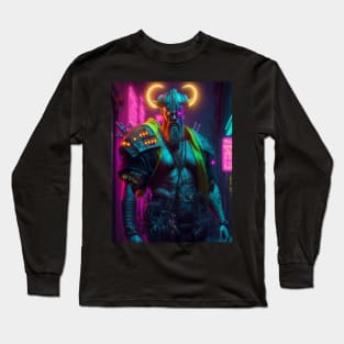 Cyberpunk Viking [BEST⭐SELLER] Long Sleeve T-Shirt